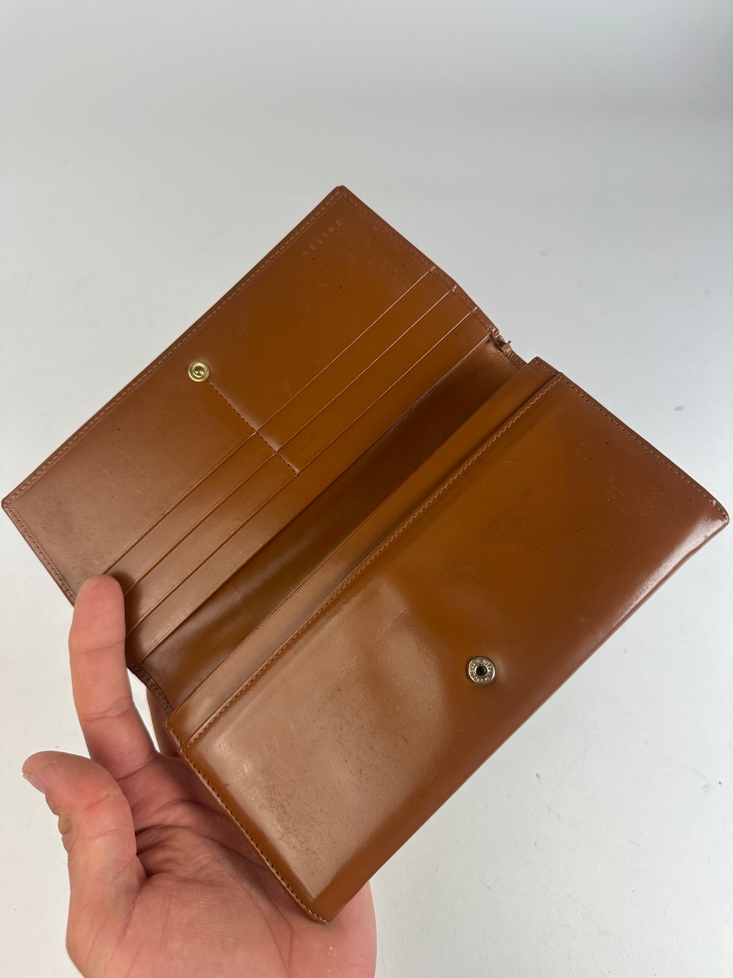 Celine Classic Leather Wallet Brown