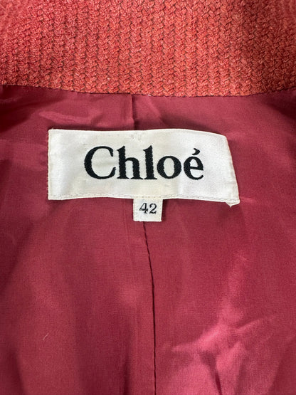 Vintage Chloe Wool Blend Coat Rust M