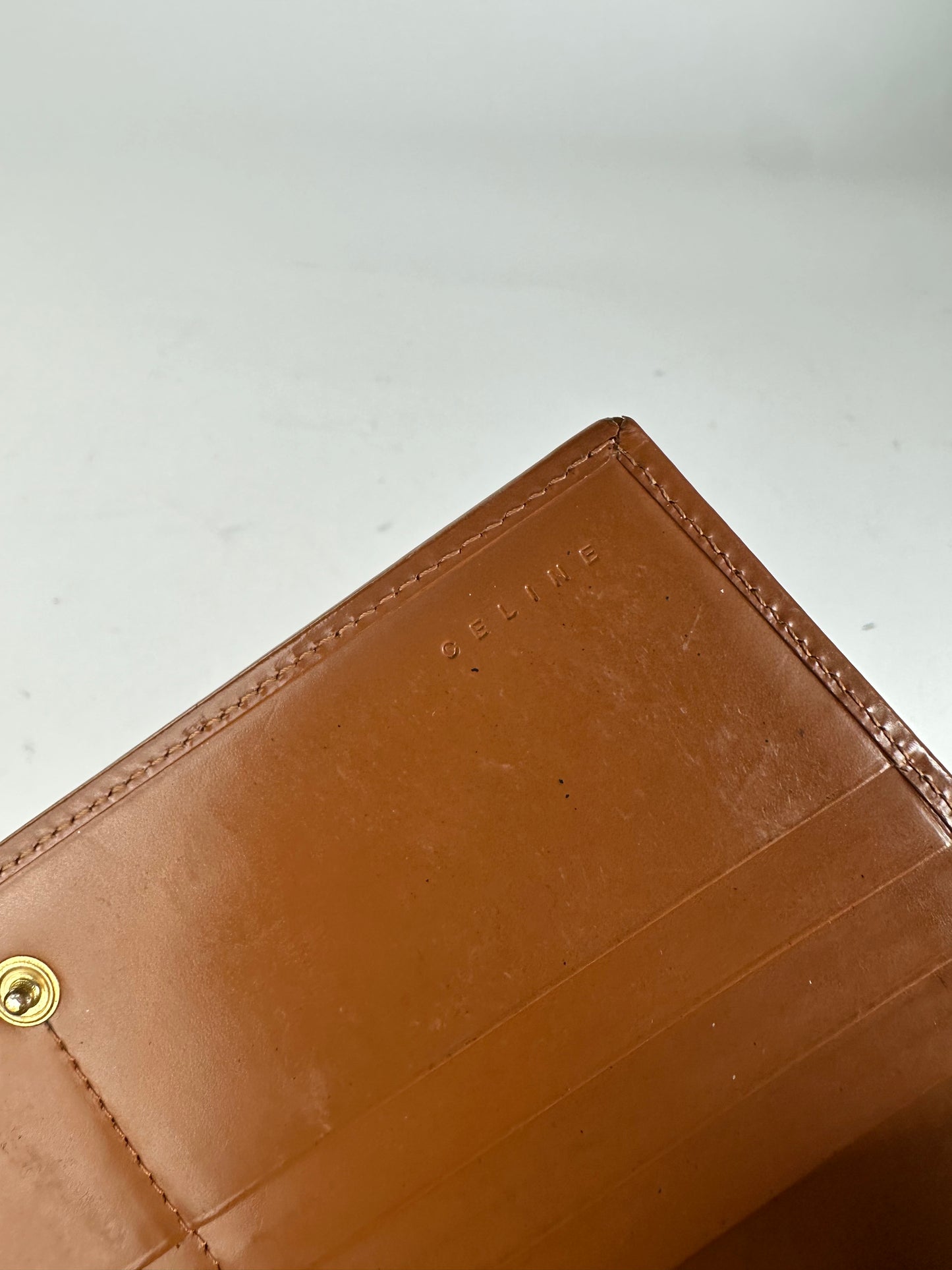 Celine Classic Leather Wallet Brown