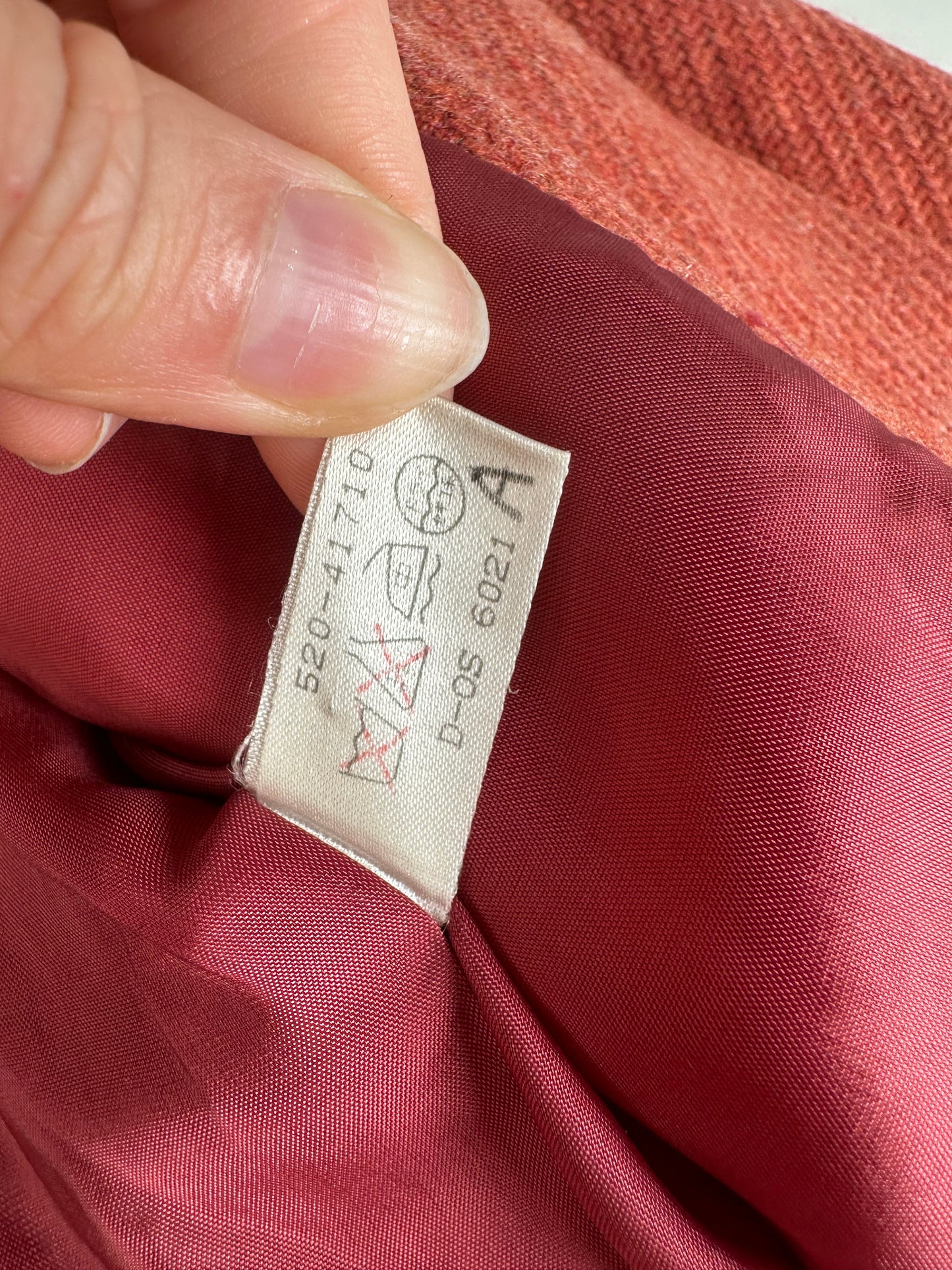 Vintage Chloe Wool Blend Coat Rust M