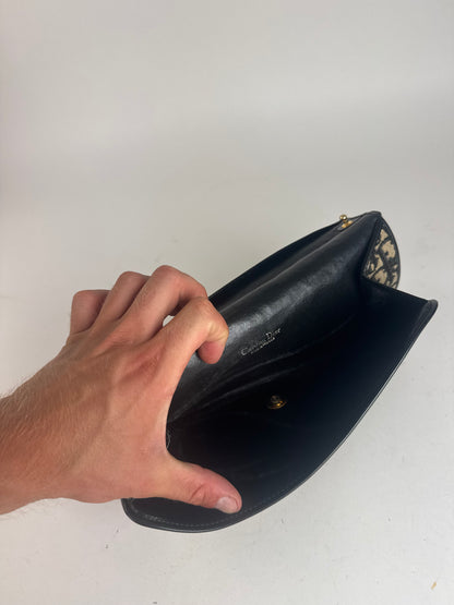 Pochette Dior Oblique Monogram Vintage beige marine