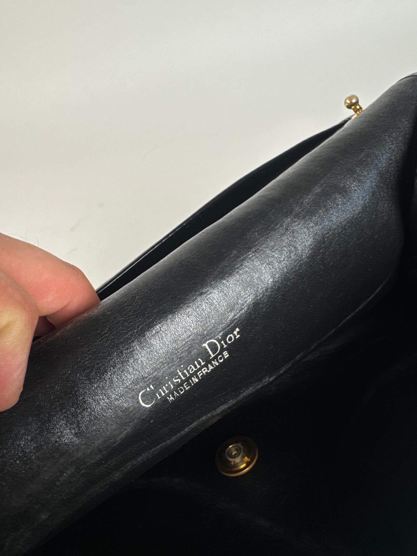 Pochette Dior Oblique Monogram Vintage beige marine