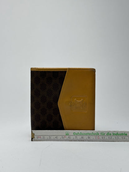 Vintage Celine Leather Monogram Wallet Brown