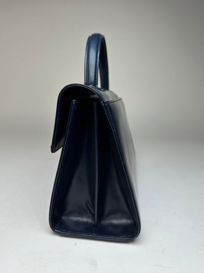 Vintage Givenchy Leather Handbag Navy