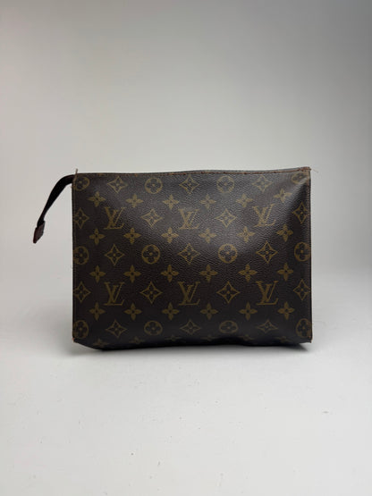 Vintage Louis Vuitton Monogram Leather Clutch brown
