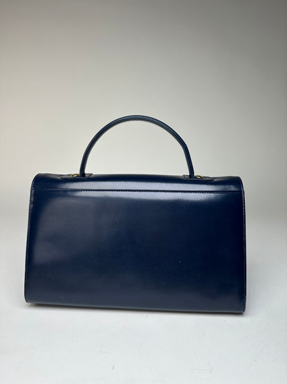 Vintage Givenchy Leather Handbag Navy