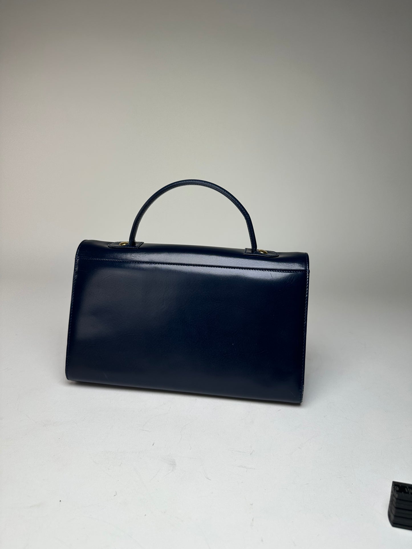 Vintage Givenchy Leather Handbag Navy