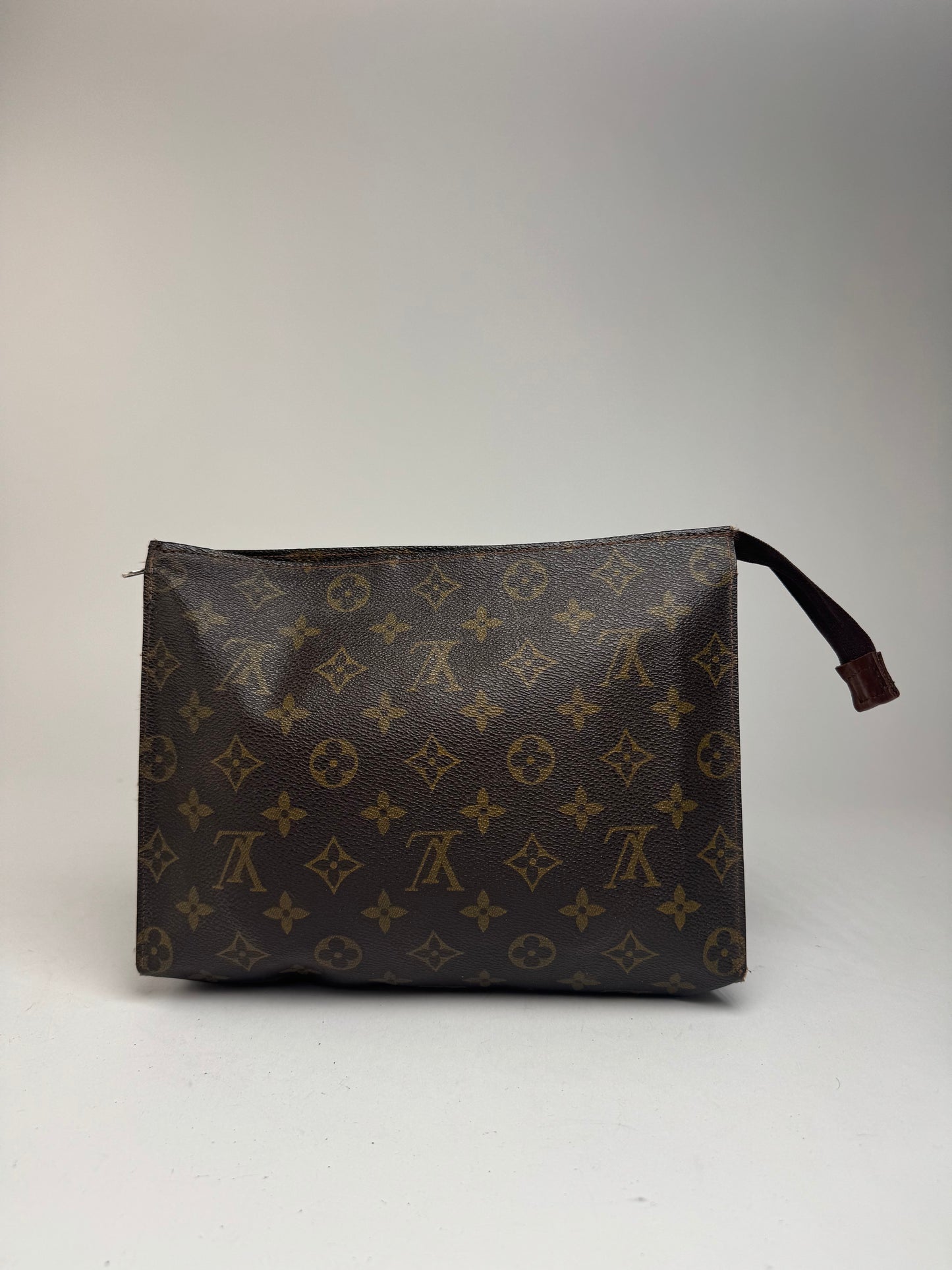 Vintage Louis Vuitton Monogram Leather Clutch brown