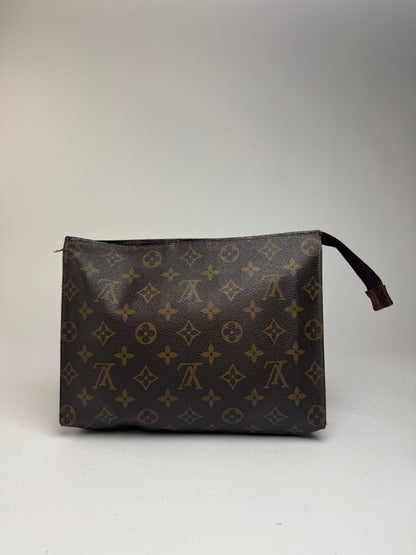 Vintage Louis Vuitton Monogram Leather Clutch brown