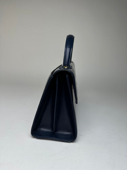 Vintage Givenchy Leather Handbag Navy