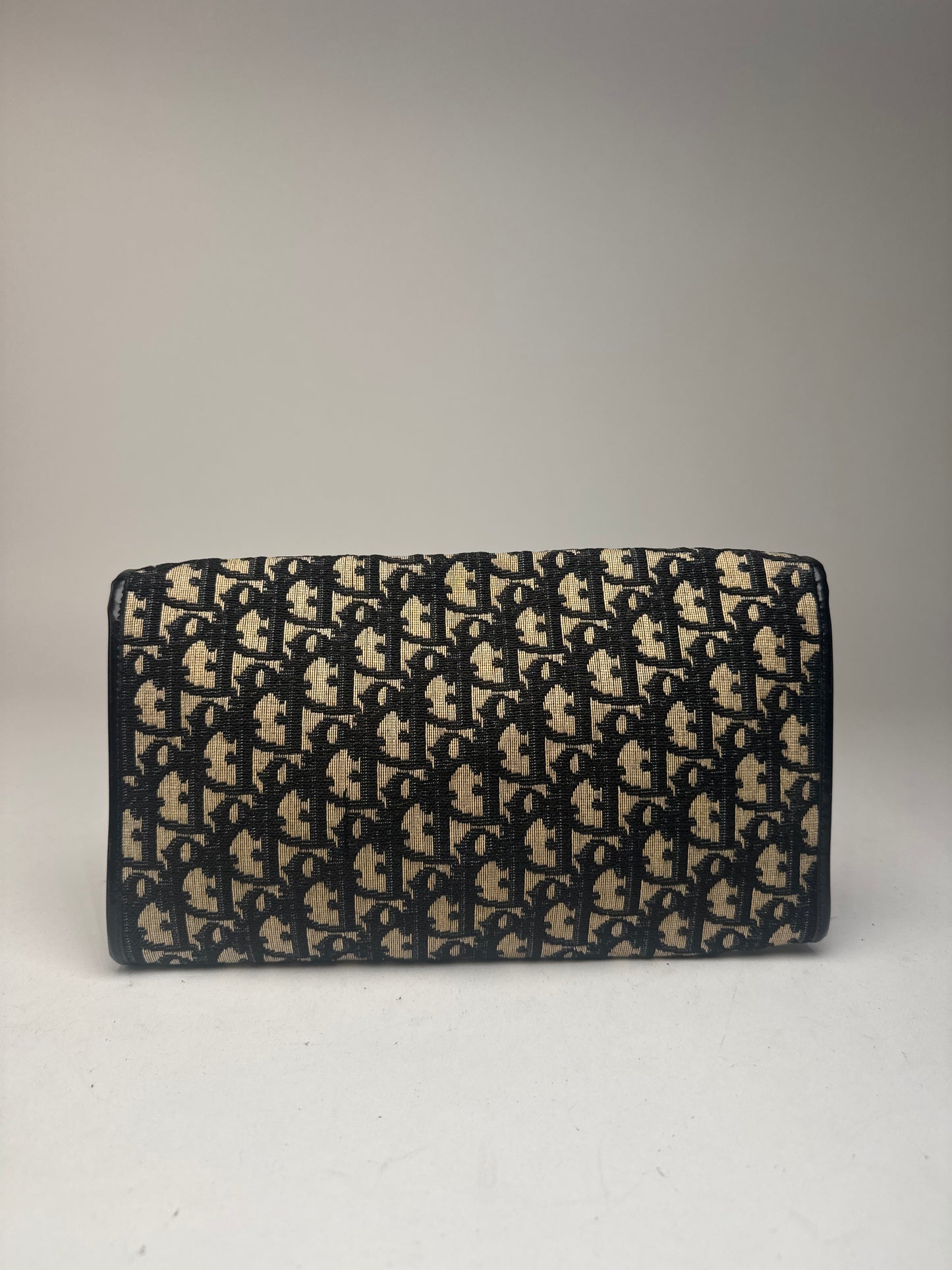 Pochette Dior Oblique Monogram Vintage beige marine