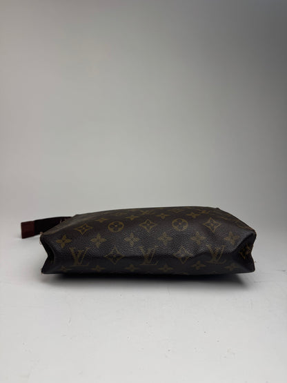 Vintage Louis Vuitton Monogram Leather Clutch brown
