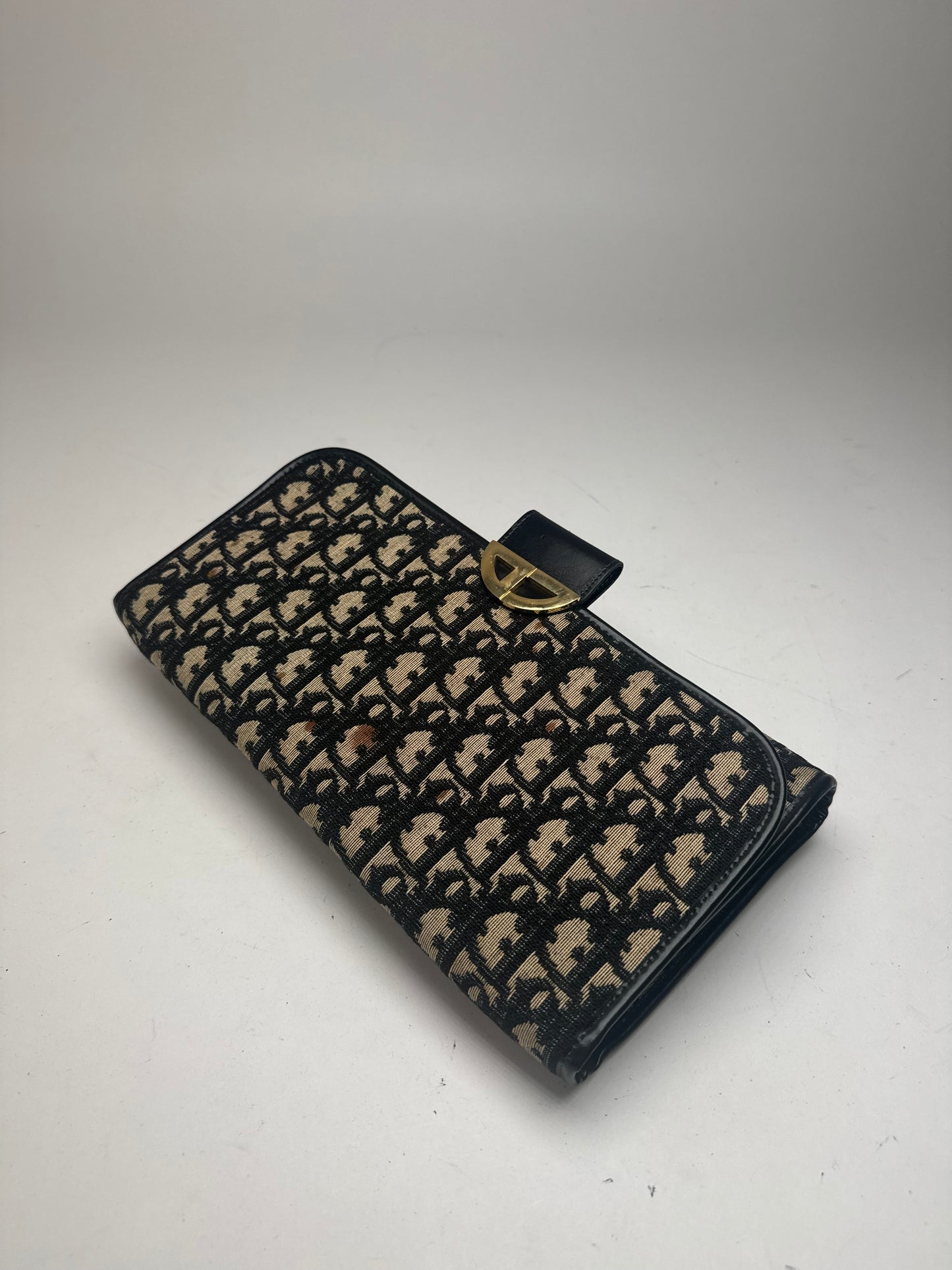 Pochette Dior Oblique Monogram Vintage beige marine