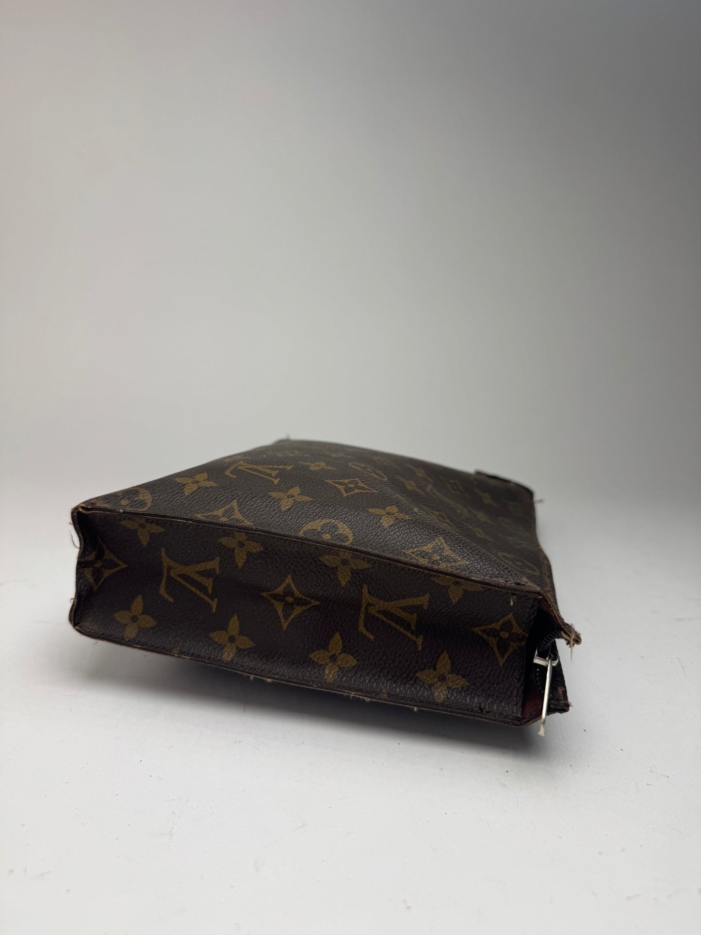 Vintage Louis Vuitton Monogram Leather Clutch brown