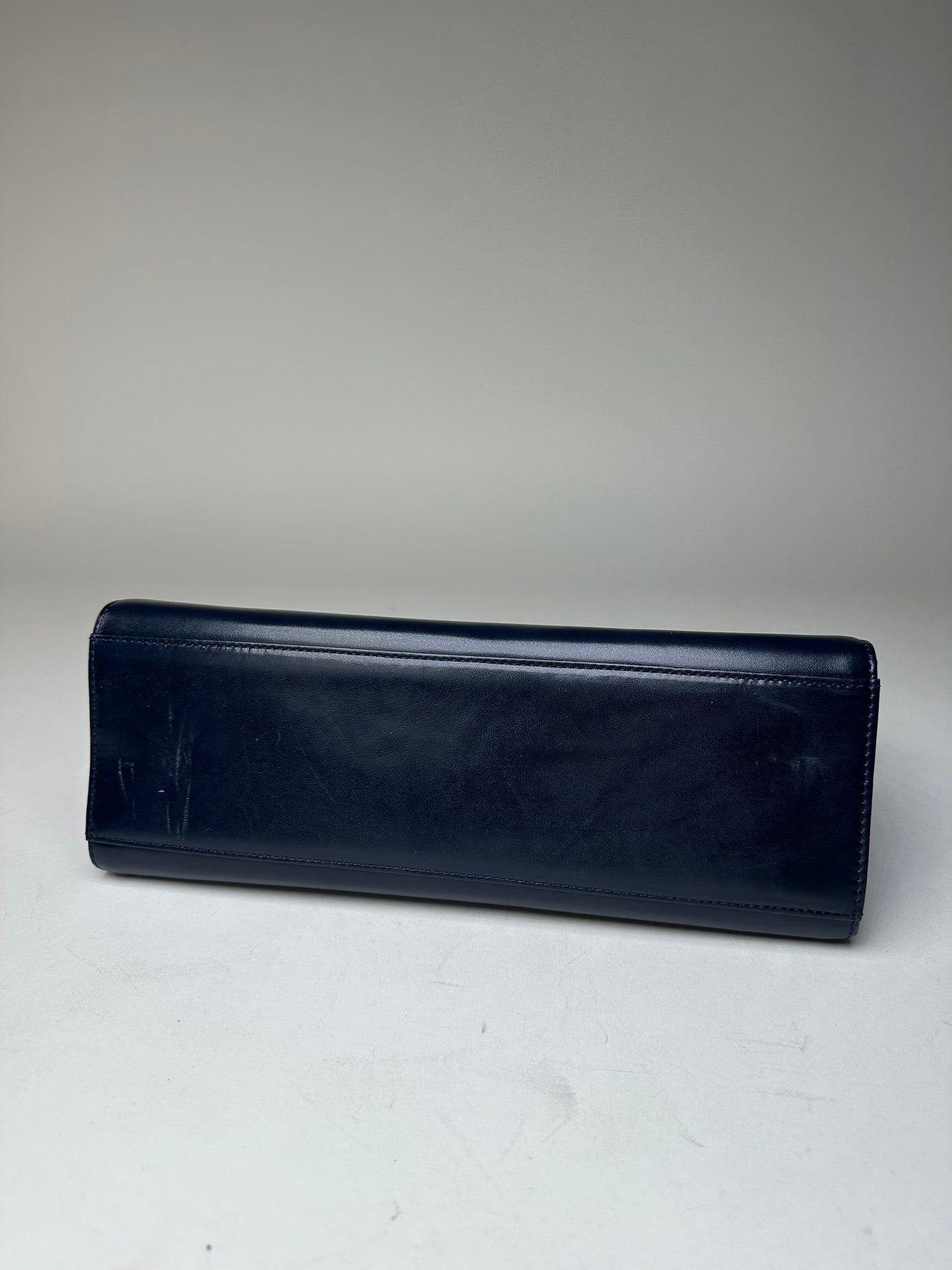 Vintage Givenchy Leather Handbag Navy