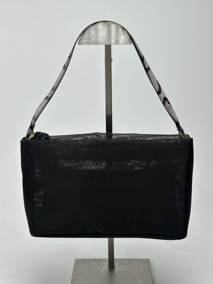 Sac baguette vintage Kansai Ymamoto en polyester noir