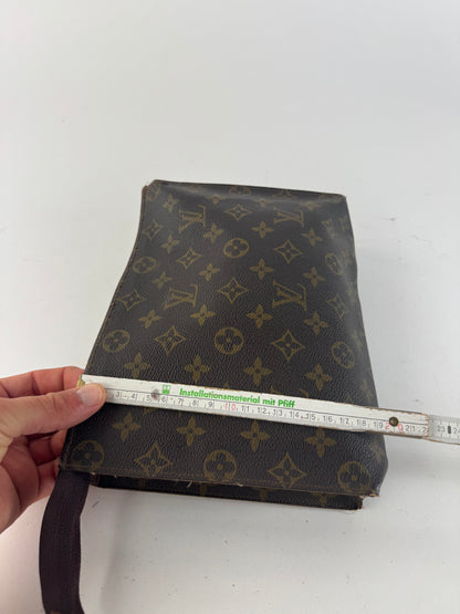 Vintage Louis Vuitton Monogram Leather Clutch brown