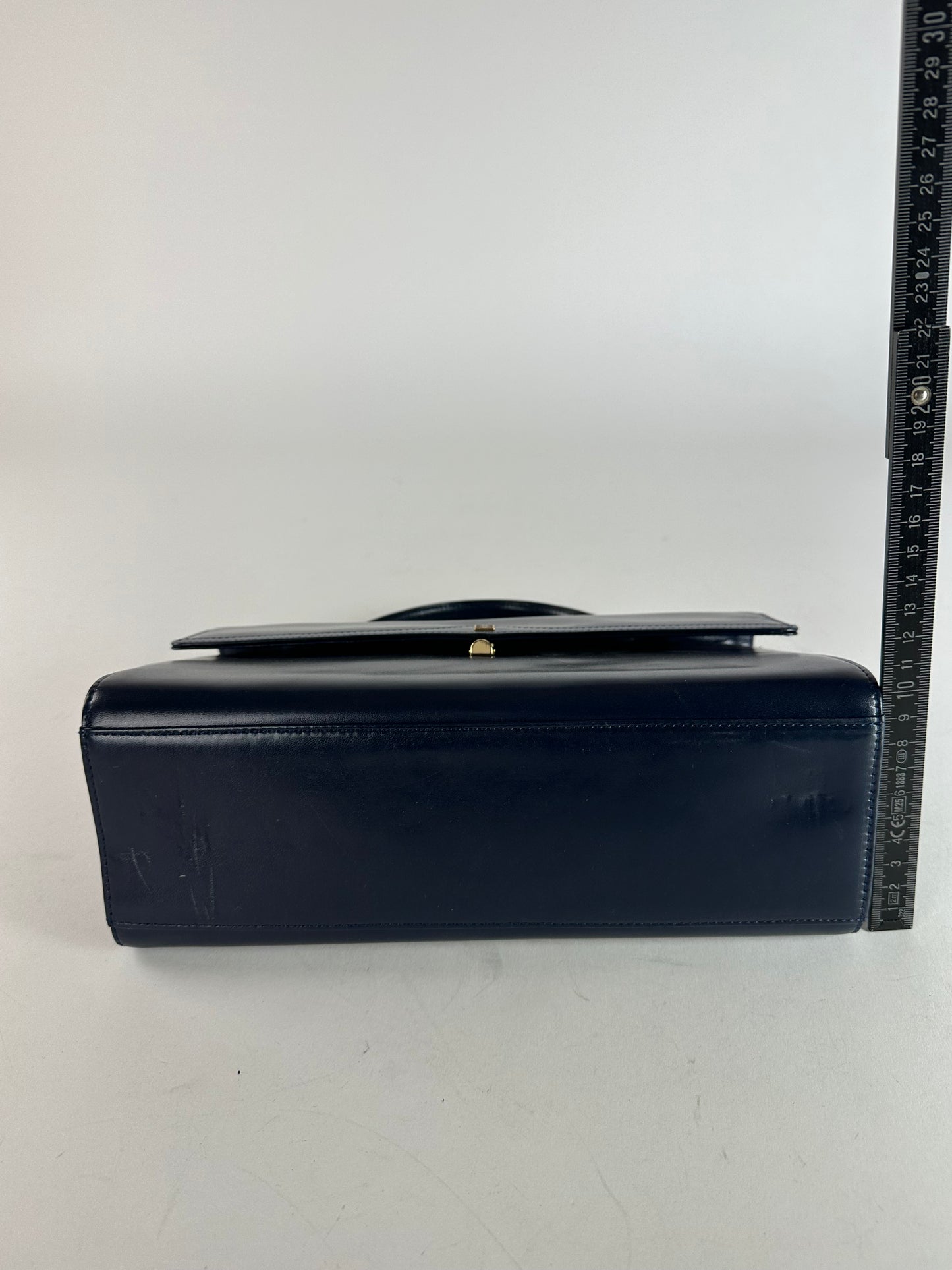 Vintage Givenchy Leather Handbag Navy