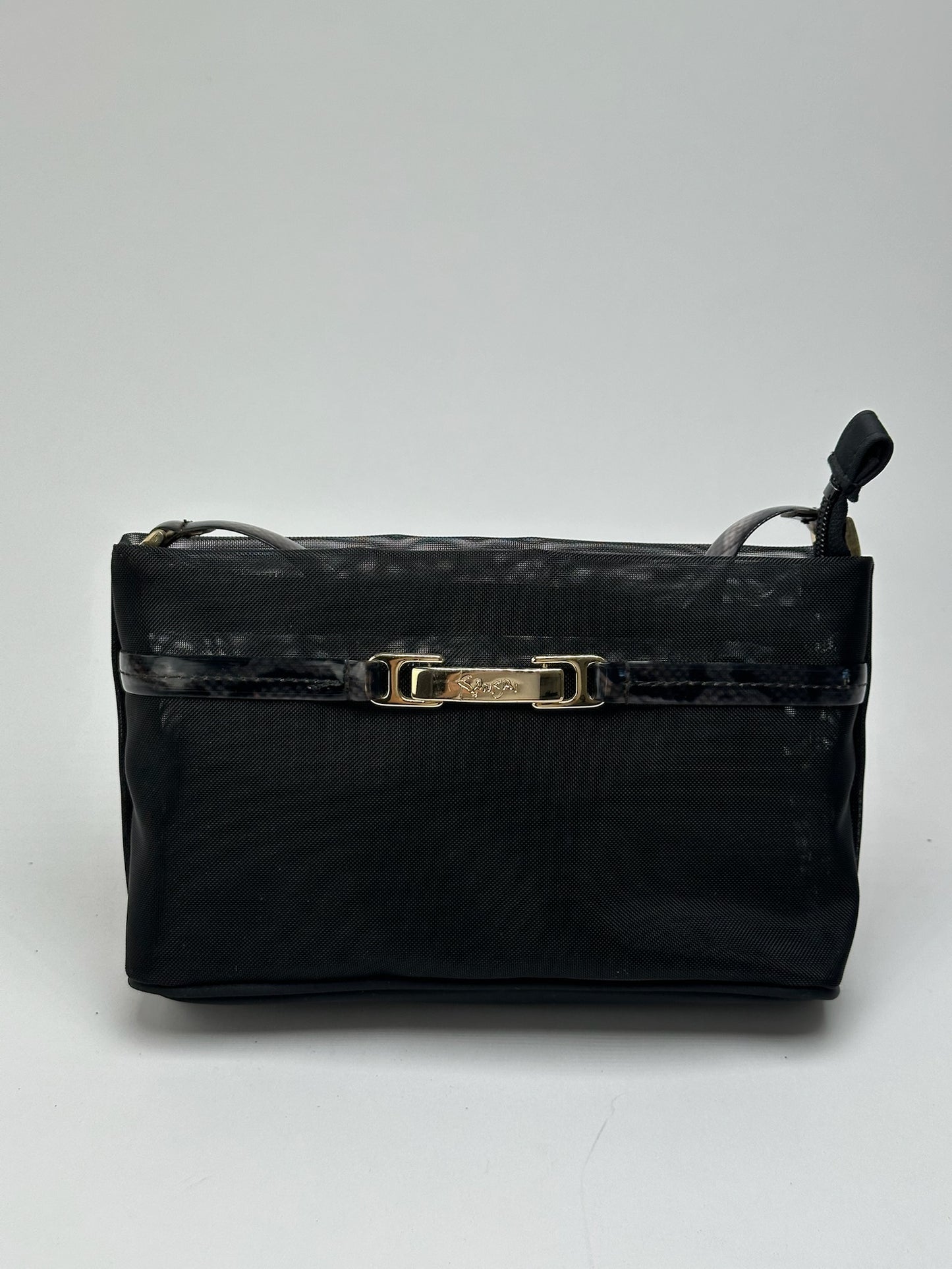 Sac baguette vintage Kansai Ymamoto en polyester noir