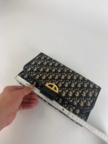 Pochette Dior Oblique Monogram Vintage beige marine