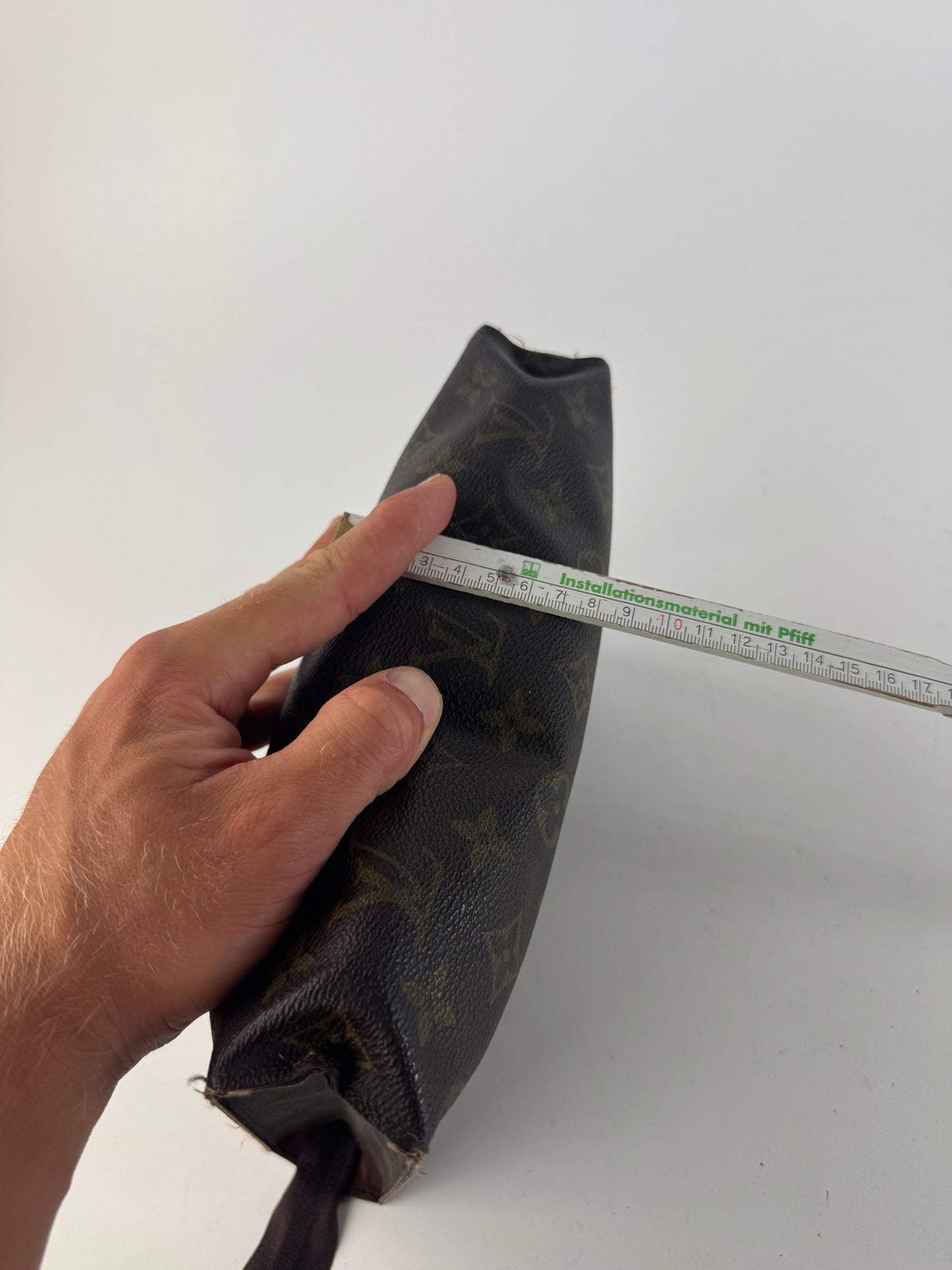 Vintage Louis Vuitton Monogram Leather Clutch brown