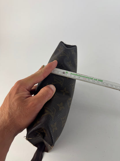 Vintage Louis Vuitton Monogram Leather Clutch brown