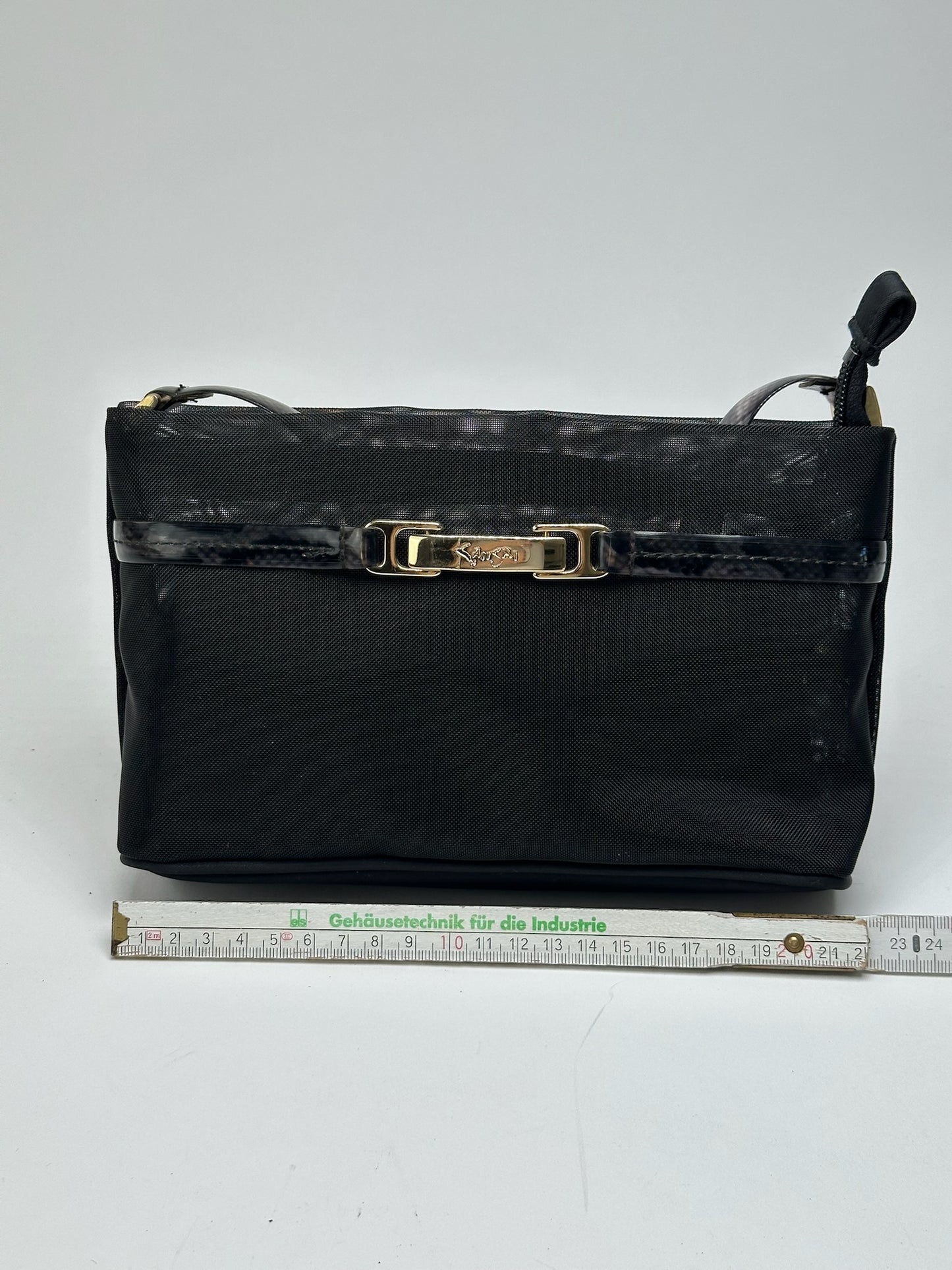 Sac baguette vintage Kansai Ymamoto en polyester noir