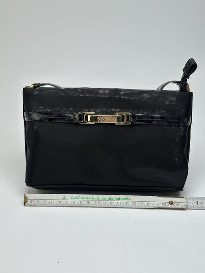 Sac baguette vintage Kansai Ymamoto en polyester noir