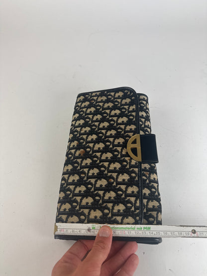 Pochette Dior Oblique Monogram Vintage beige marine