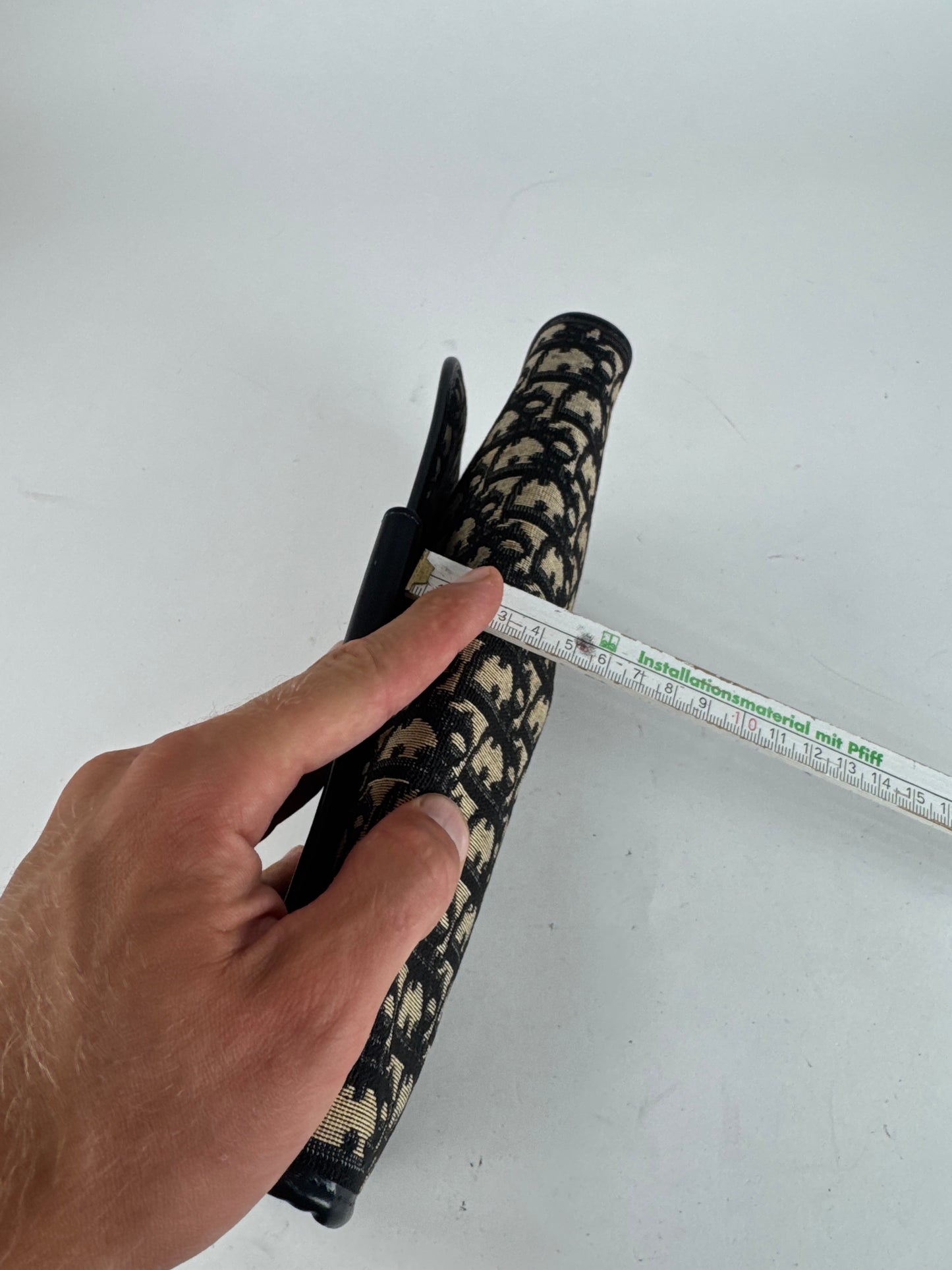 Pochette Dior Oblique Monogram Vintage beige marine