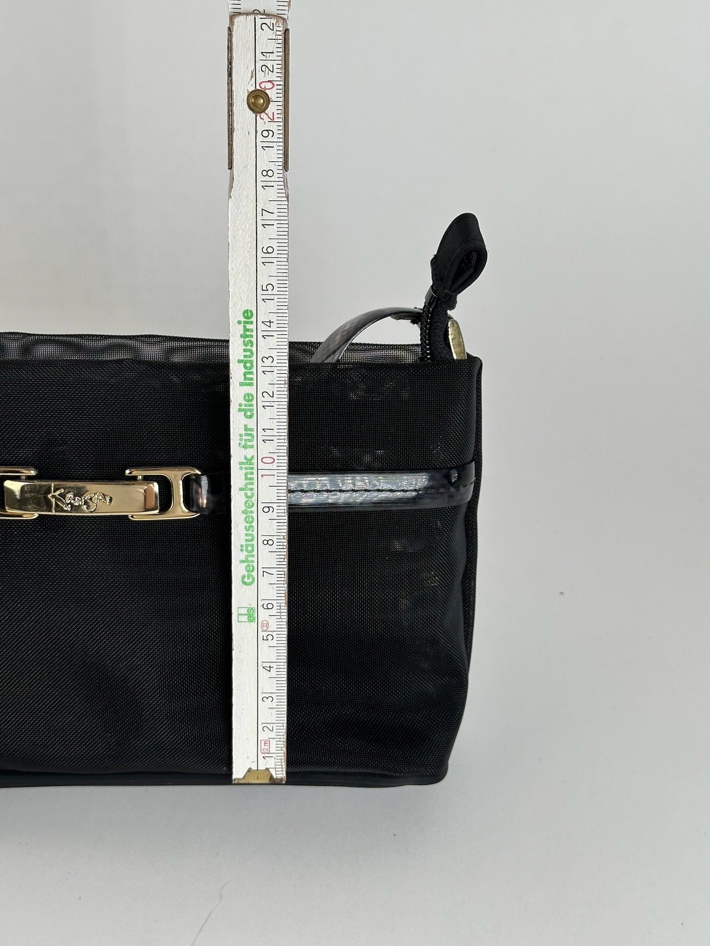 Sac baguette vintage Kansai Ymamoto en polyester noir