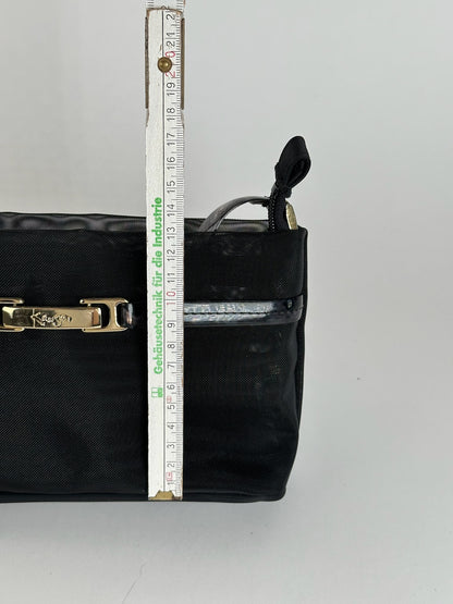 Sac baguette vintage Kansai Ymamoto en polyester noir