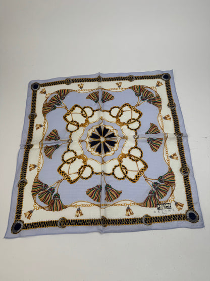 Vintage Celine Scarf Blue Brown
