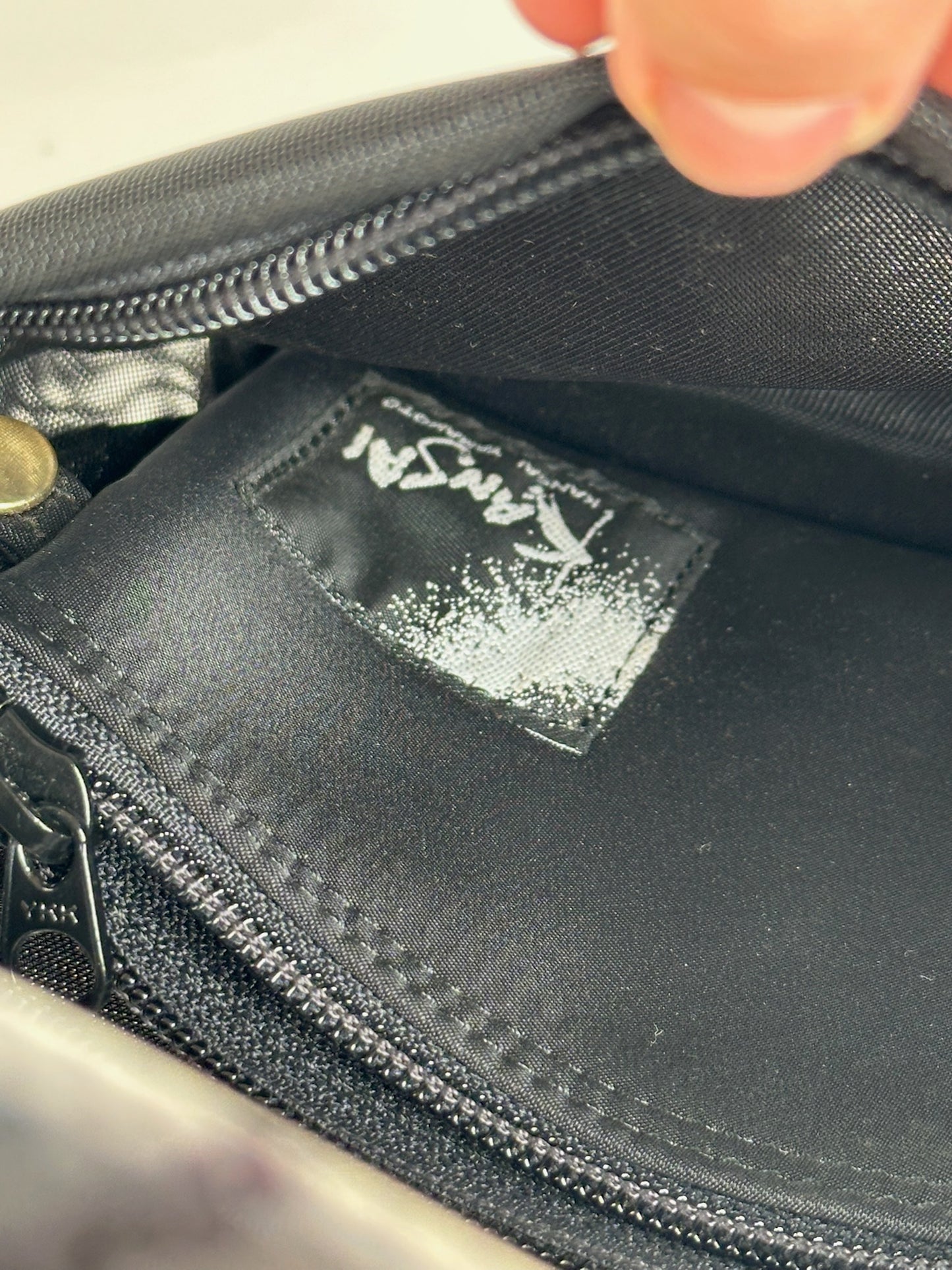 Sac baguette vintage Kansai Ymamoto en polyester noir