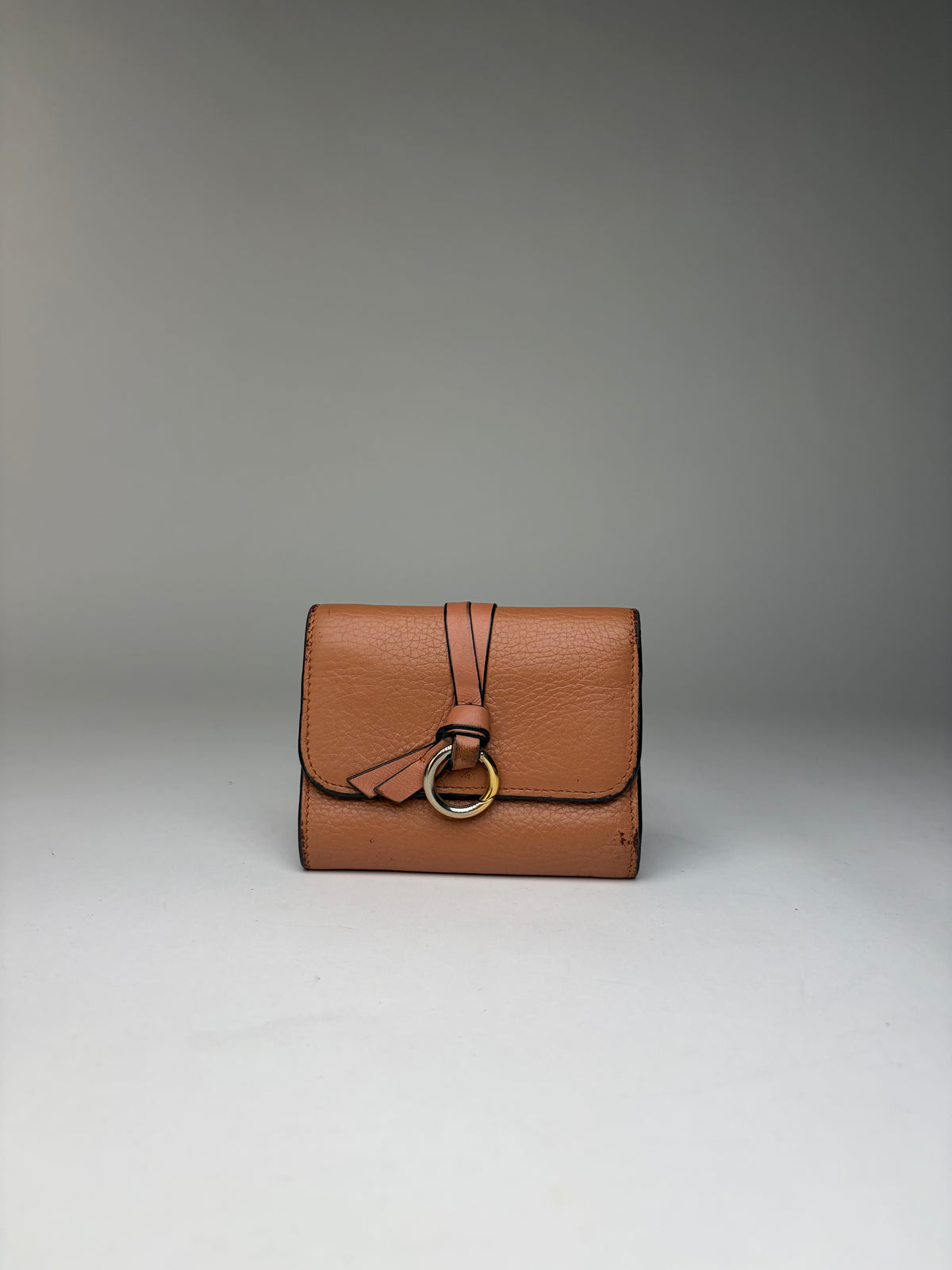 Vintage Chloé Pebbled Leather Bifold Wallet Tan