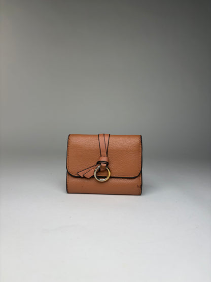 Vintage Chloé Pebbled Leather Bifold Wallet Tan