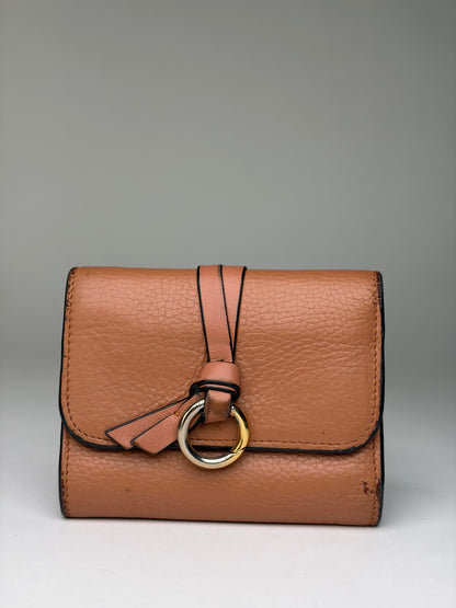 Vintage Chloé Pebbled Leather Bifold Wallet Tan