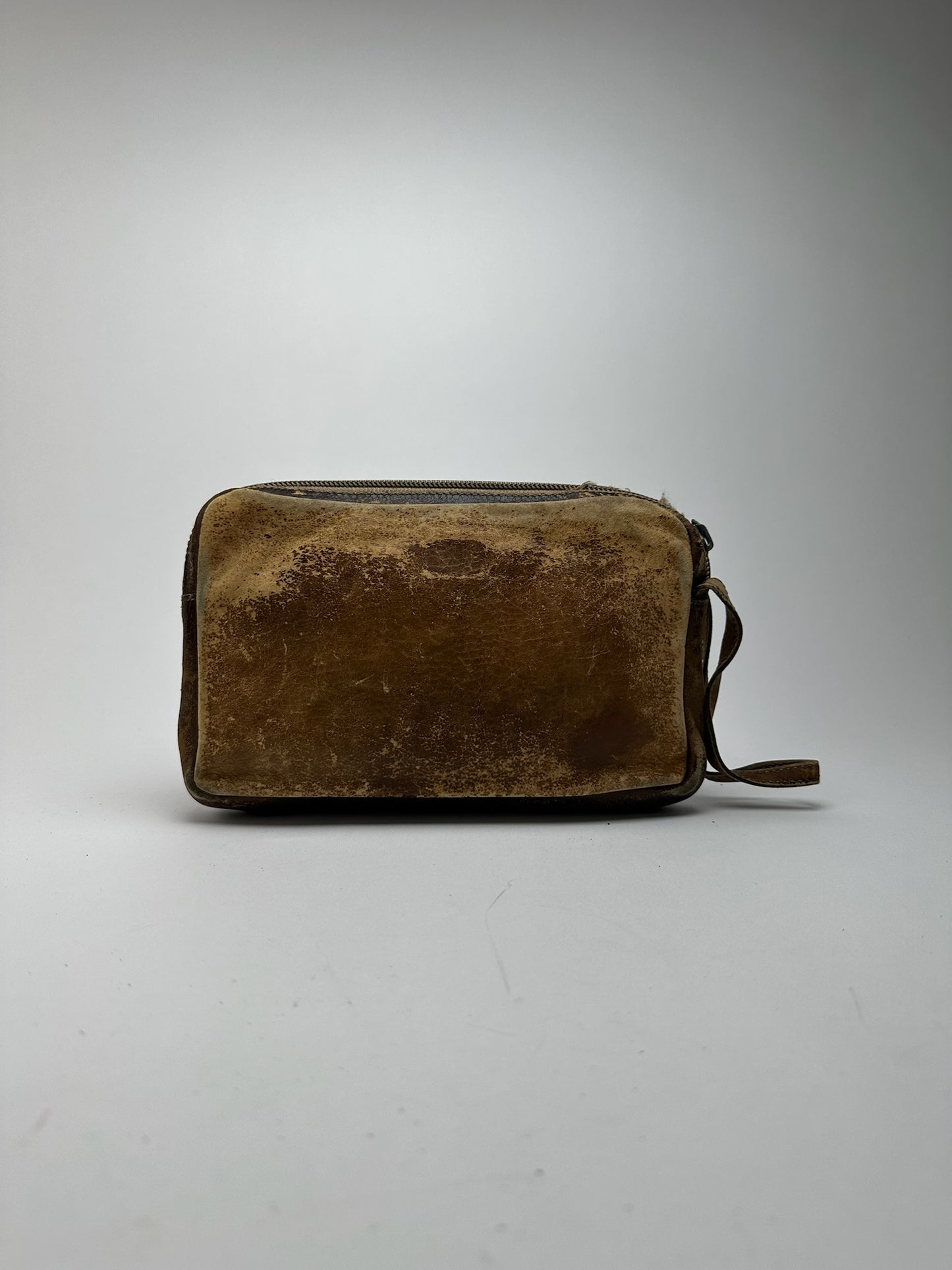 Pochette vintage en cuir Loewe Madrid marron