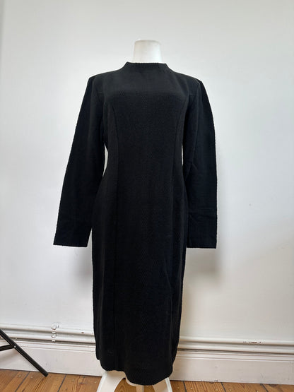 Vintage Chloe Wool Blend Long Sleeve Dress Black L