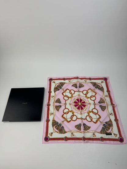 Vintage Celine Paris Scarf pink