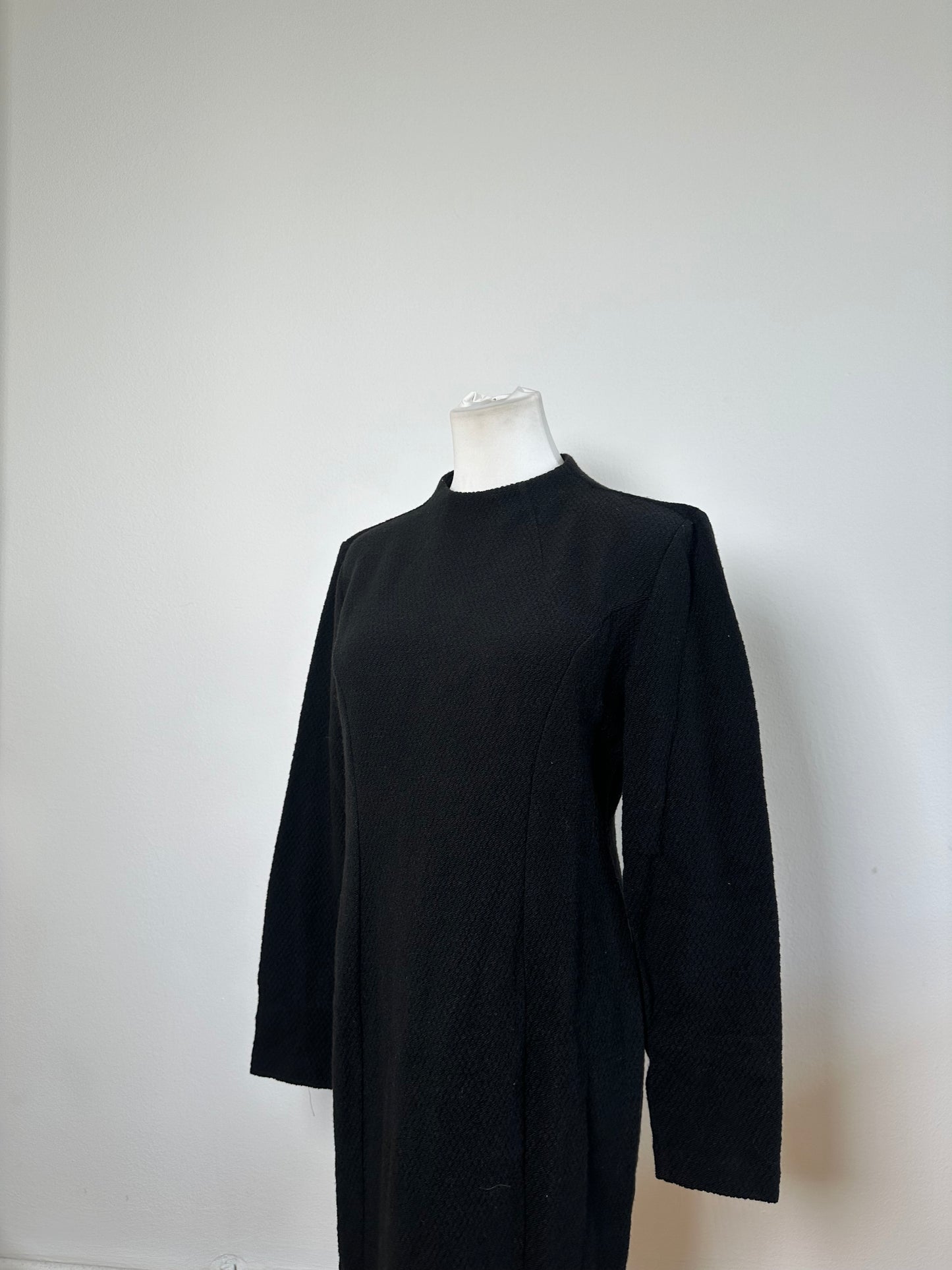 Vintage Chloe Wool Blend Long Sleeve Dress Black L