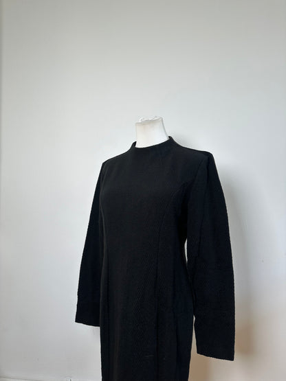 Vintage Chloe Wool Blend Long Sleeve Dress Black L