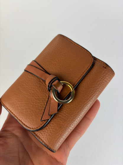 Vintage Chloé Pebbled Leather Bifold Wallet Tan