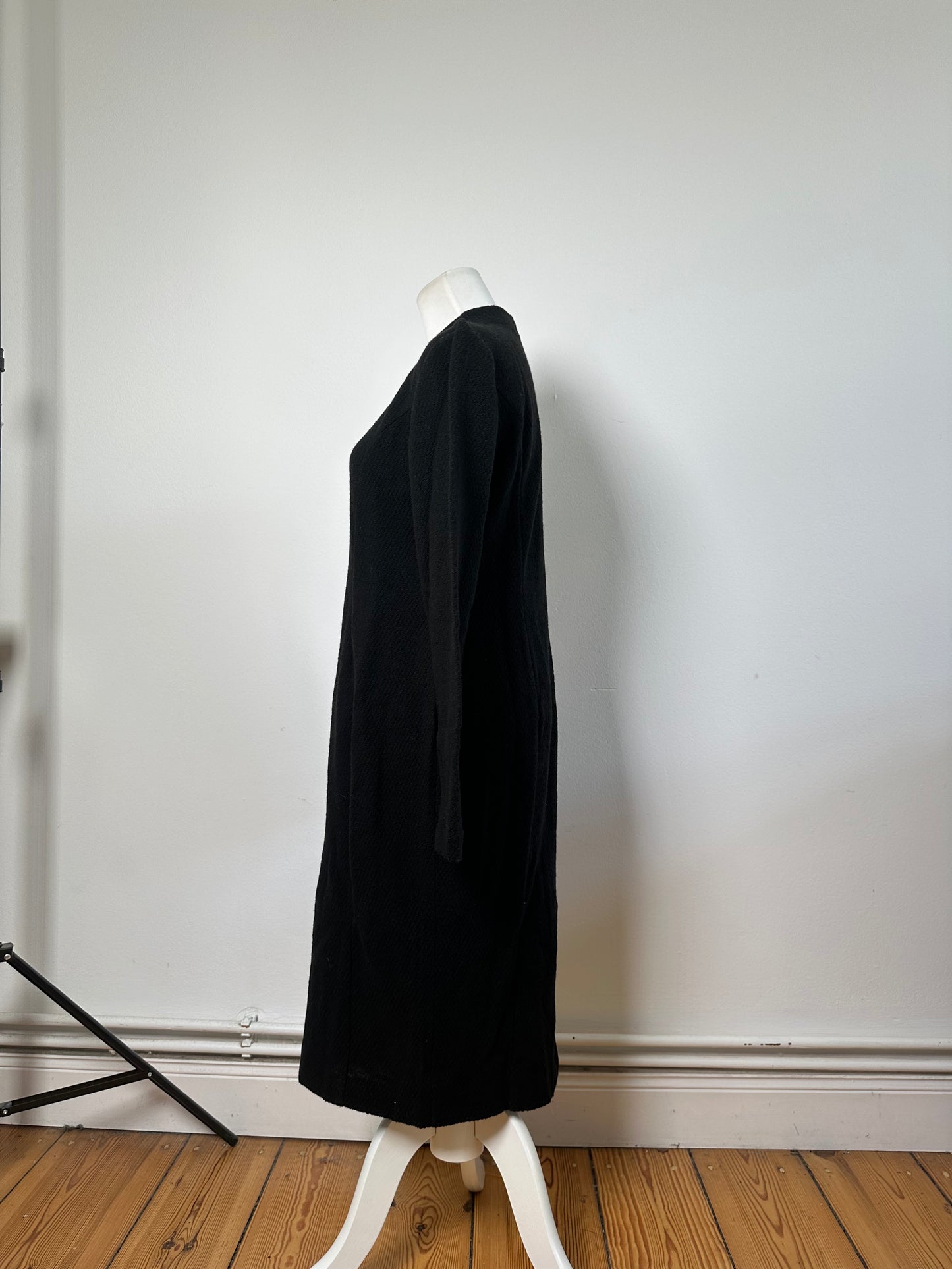 Vintage Chloe Wool Blend Long Sleeve Dress Black L