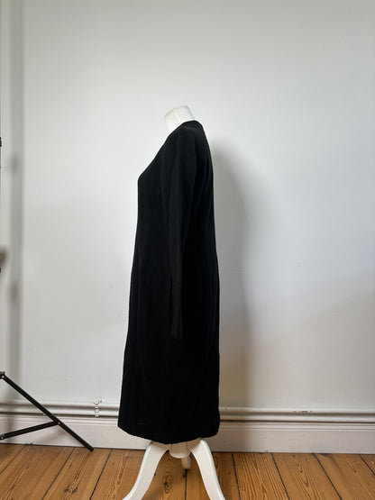 Vintage Chloe Wool Blend Long Sleeve Dress Black L