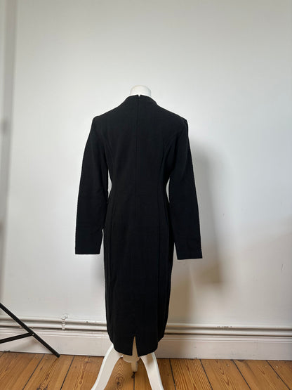 Vintage Chloe Wool Blend Long Sleeve Dress Black L