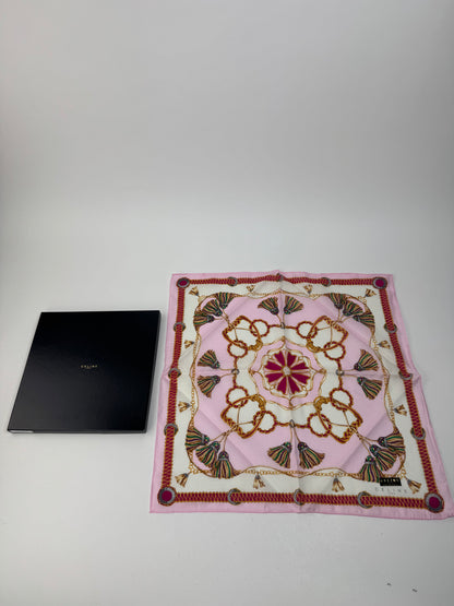 Vintage Celine Paris Scarf pink