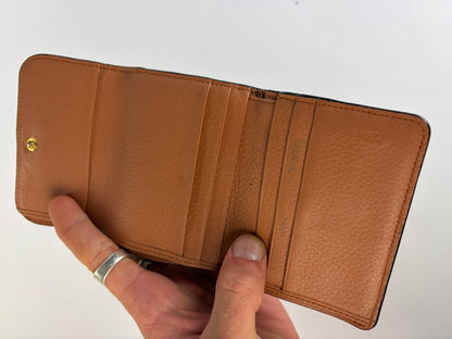 Vintage Chloé Pebbled Leather Bifold Wallet Tan