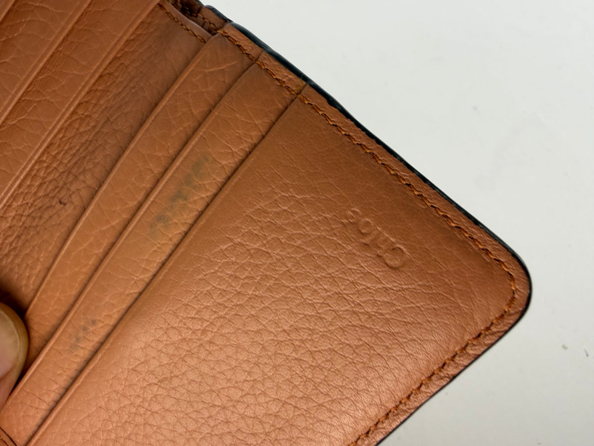 Vintage Chloé Pebbled Leather Bifold Wallet Tan