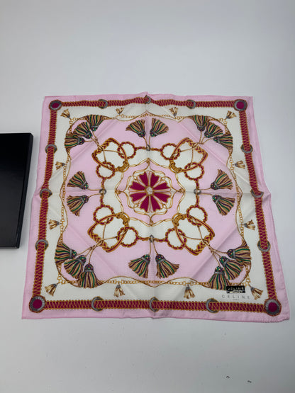 Vintage Celine Paris Scarf pink
